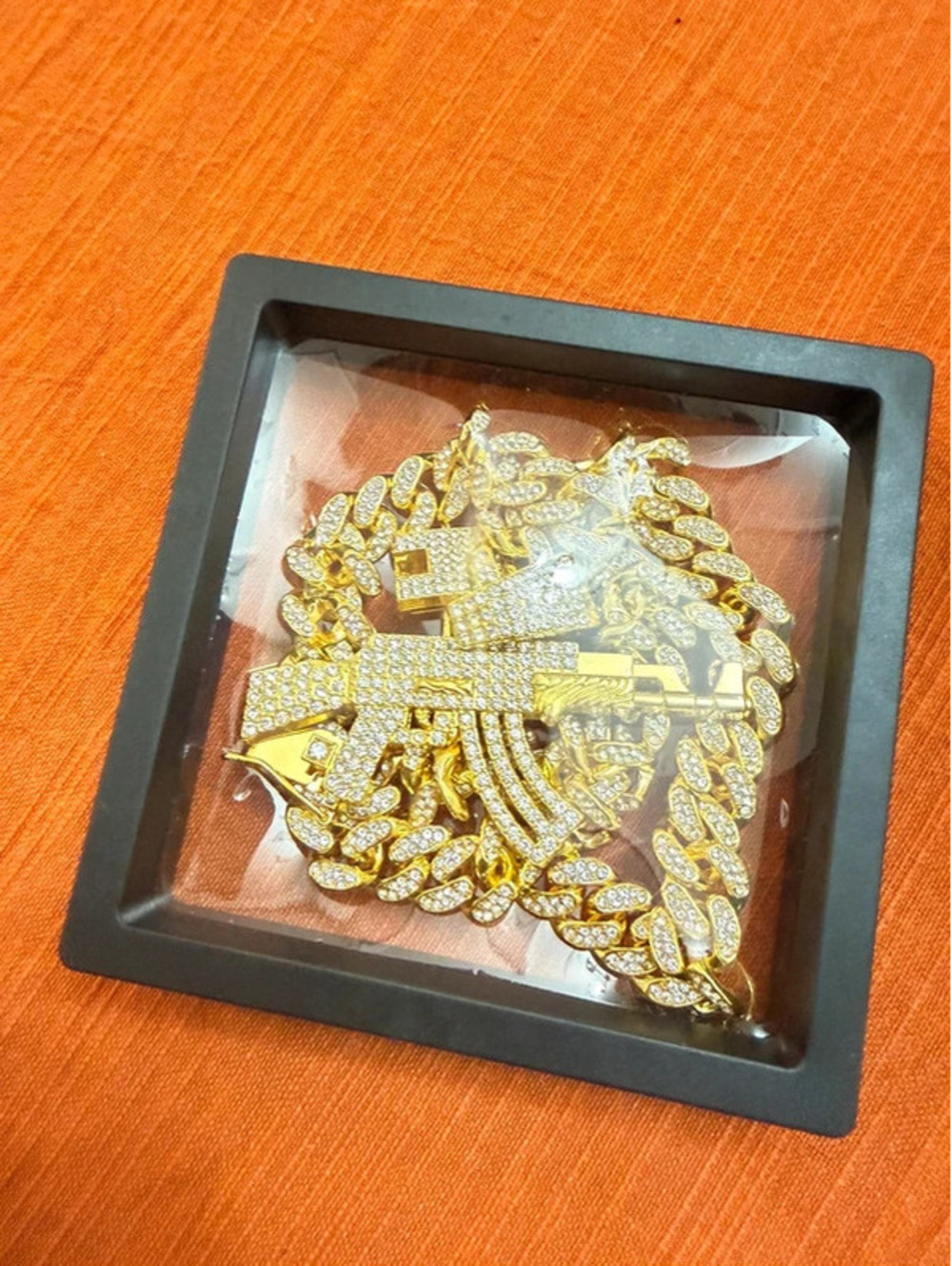 Gold AC Cuban Necklace
